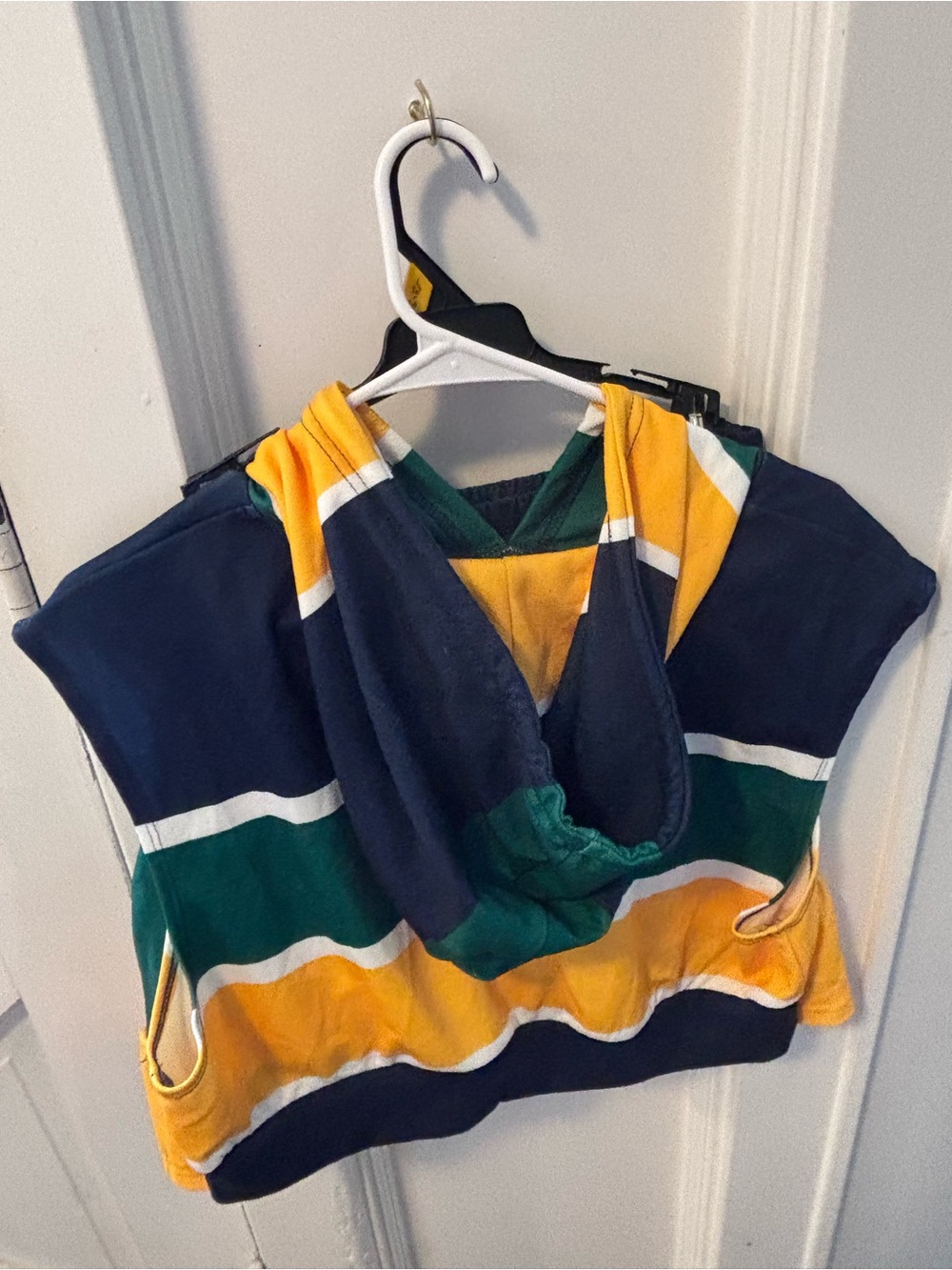 SHEIN Navy, Green & Yellow Tiered Skater Skirt - Picture 5 of 13